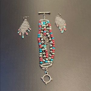 Lucky Brand Bracelet and Earring Set